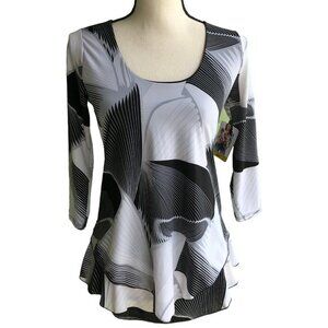 Danesi usa‎ multicolor three quarter sleeves blouse